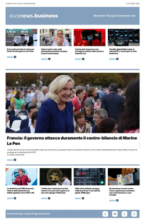 Cover of Euronews Business (Italian)