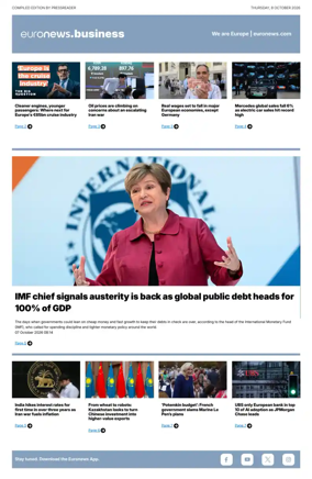 Cover of Euronews Business