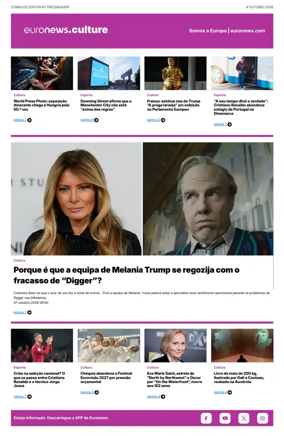 Cover of Euronews Culture and Sport (Portuguese)