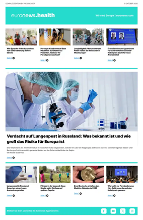 Cover of Euronews Health (German)