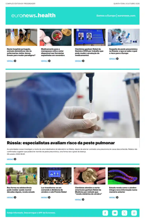 Cover of Euronews Health (Portuguese)