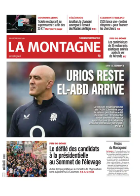 Cover of La Montagne (Clermont-Metropole)