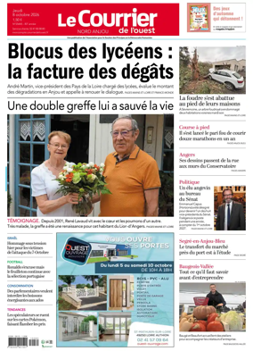 Cover of Le Courrier de l’Ouest (Nord Anjou)