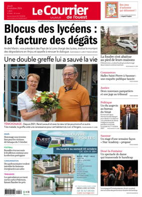 Cover of Le Courrier de l’Ouest (Saumur)