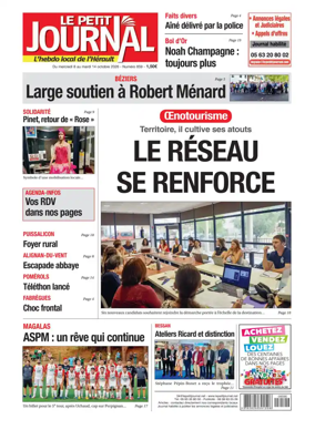 Cover of Le Petit Journal - L'hebdo local de l'Herault