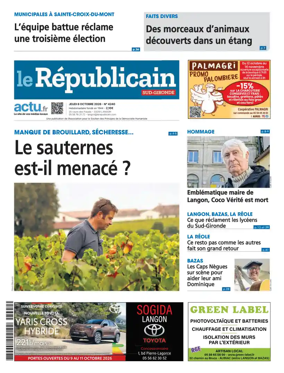Cover of Le Republicain (Sud-Gironde)