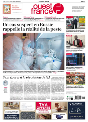 Cover of Ouest France (Auray)