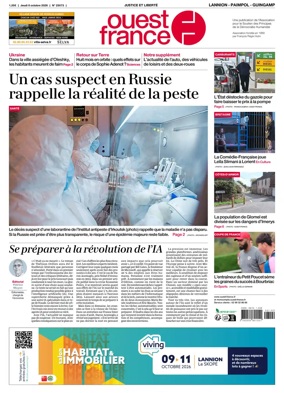 Cover of Ouest-France (Lannion / Paimpol / Guingamp)