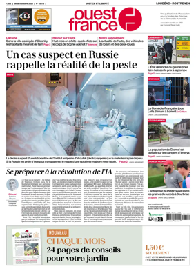 Cover of Ouest France (Loudeac / Rostrenen)