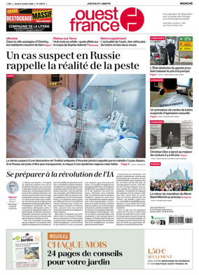Cover of Ouest France (Manche)