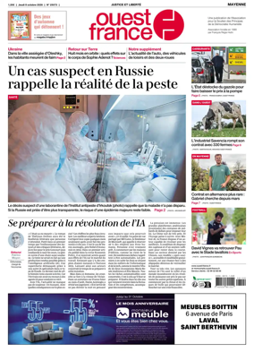 Cover of Ouest France (Mayenne)