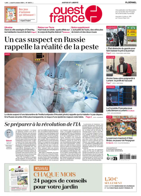Cover of Ouest France (Ploermel)
