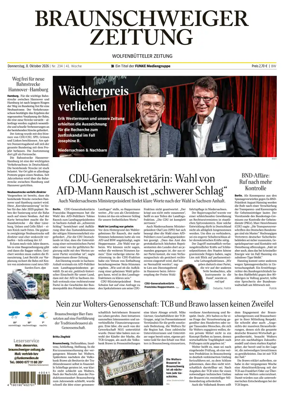 Cover of Braunschweiger Zeitung (Braunschweig)