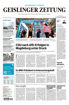 Cover of Geislinger Zeitung