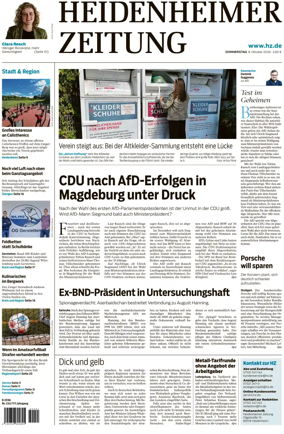 Cover of Heidenheimer Zeitung