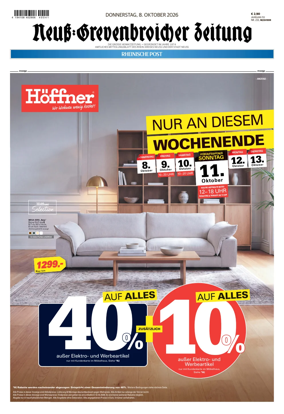 Cover of Neuss-Grevenbroicher Zeitung Neuss