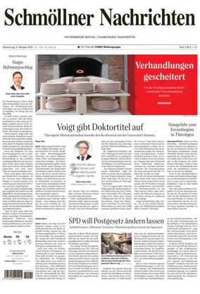 Cover of Ostthuringer Zeitung (Schmolln)
