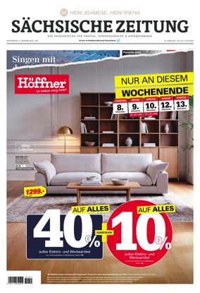 Cover of Sachsische Zeitung (Freital Dippoldiswalde & Osterzgebirge)
