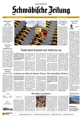 Cover of Schwabische Zeitung (Alb-Donau)