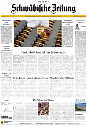 Cover of Schwabische Zeitung (Biberach)