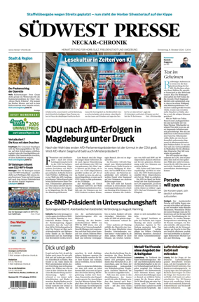 Cover of SUDWEST PRESSE - Neckar-Chronik