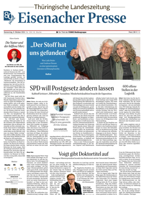 Cover of Thuringische Landeszeitung (Eisenach)