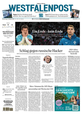 Cover of Westfalenpost (Hagen Hohenlimburg)
