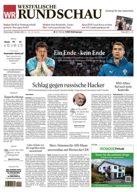 Cover of Westfalische Rundschau (Arnsberg)