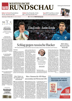 Cover of Westfalische Rundschau (Dortmund-Sud II)