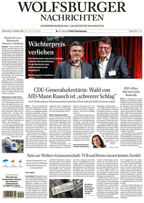 Cover of Wolfsburger Nachrichten (Wolfsburg-Gifhorn)