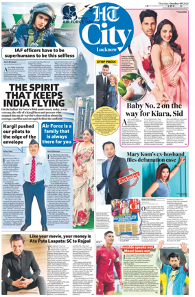 Cover of Hindustan Times (Lucknow) - Live