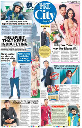 Cover of Hindustan Times (Ranchi) - Live