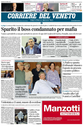 Cover of Corriere del Veneto (Treviso e Belluno)