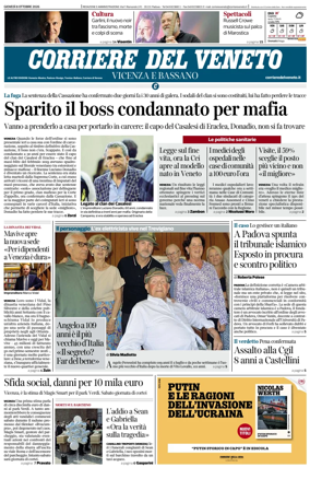 Cover of Corriere del Veneto (Vicenza e Bassano)