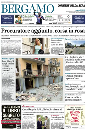 Cover of Corriere della Sera (Bergamo)