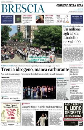 Cover of Corriere della Sera (Brescia)