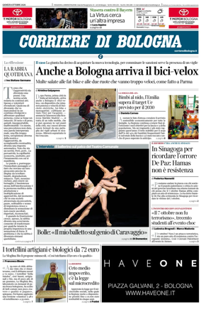 Cover of Corriere di Bologna