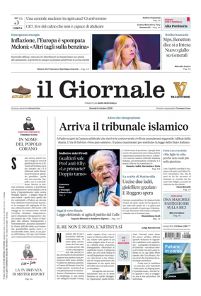 Cover of Il Giornale (Italy)