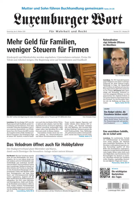 Cover of Luxemburger Wort