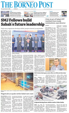 Cover of The Borneo Post (Sabah)