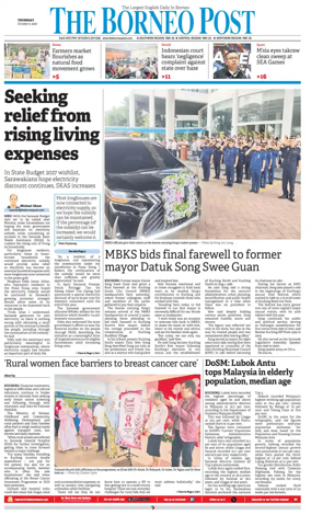 Cover of The Borneo Post (Sarawak)