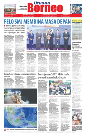 Cover of Utusan Borneo (Sabah)