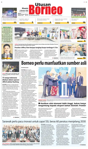 Cover of Utusan Borneo (Sarawak)