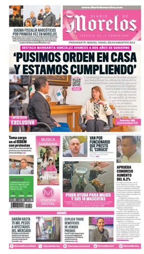 Cover of Diario de Morelos