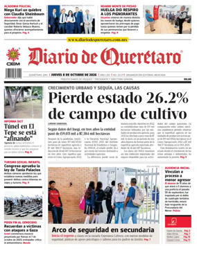 Cover of Diario de Queretaro