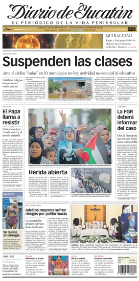 Cover of Diario de Yucatan