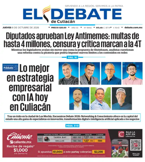 Cover of El Debate de Culiacan