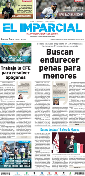 Cover of El Imparcial