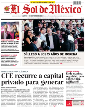 Cover of El Sol de Mexico