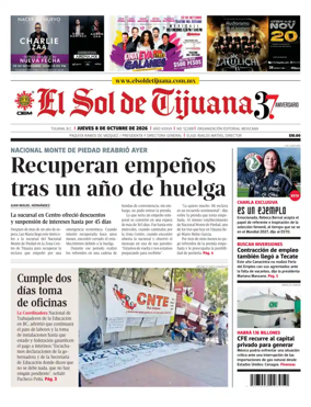 Cover of El Sol de Tijuana